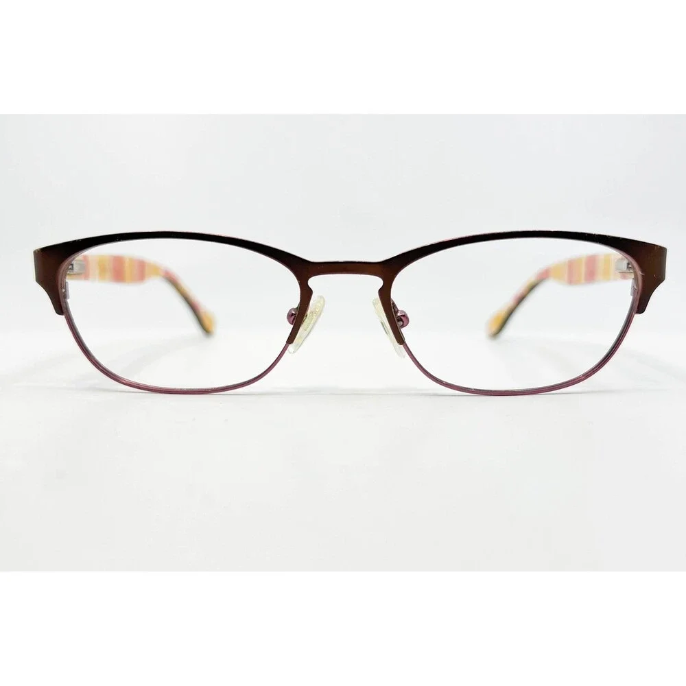 Lilly Pulitzer Eyeglasses Womens Burgundy Tortoise Striped 50-16-130